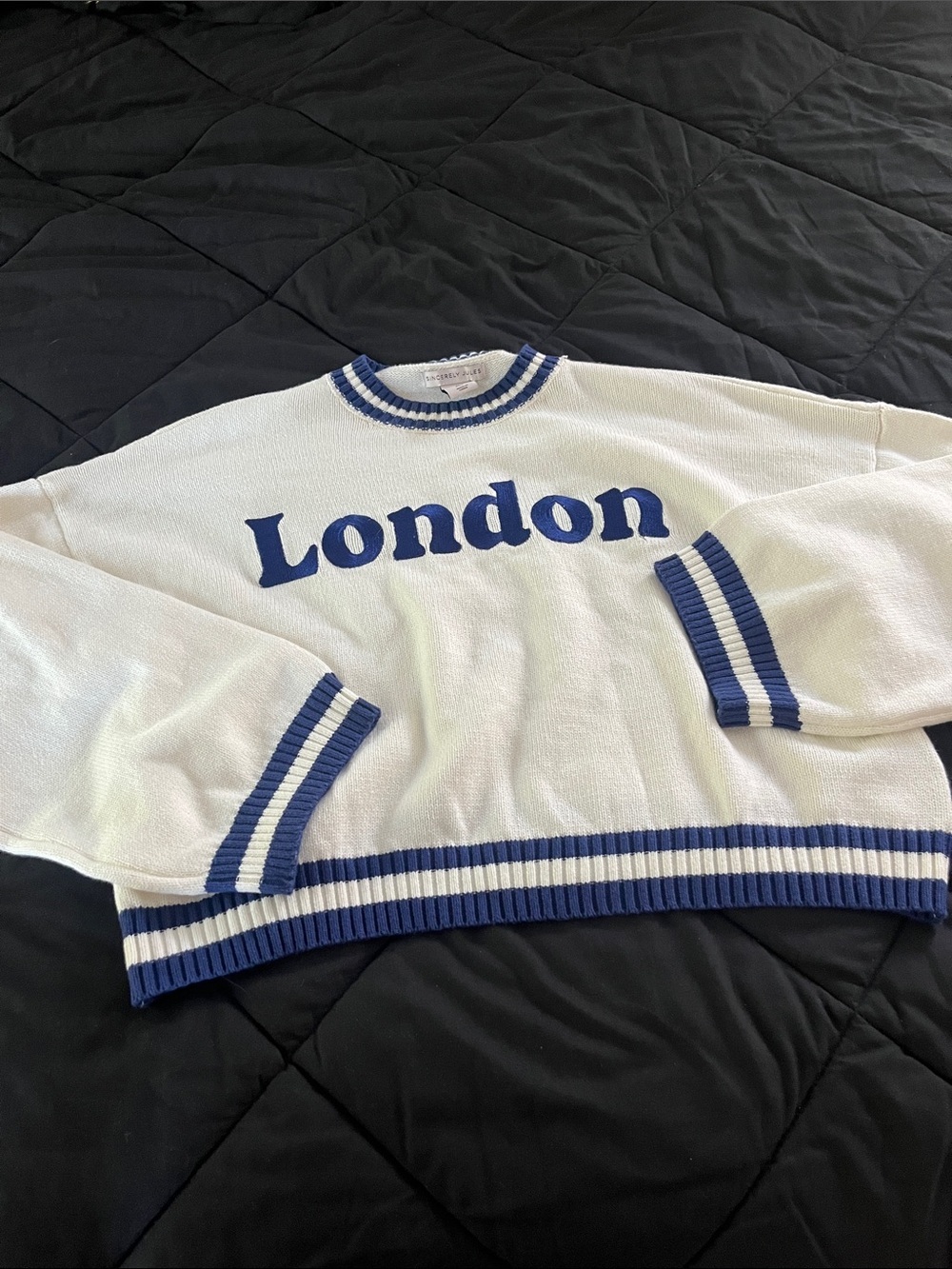 Sincerely Jules London crop sweater